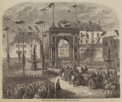 El Emperador y la Emperatriz pasando por Caen de Jules Gaildrau